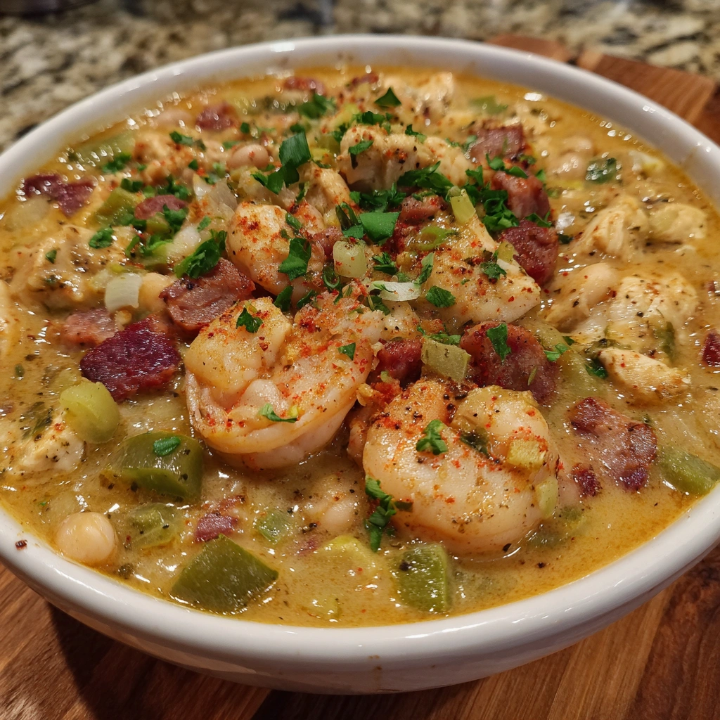 Cajun White Chicken Chili