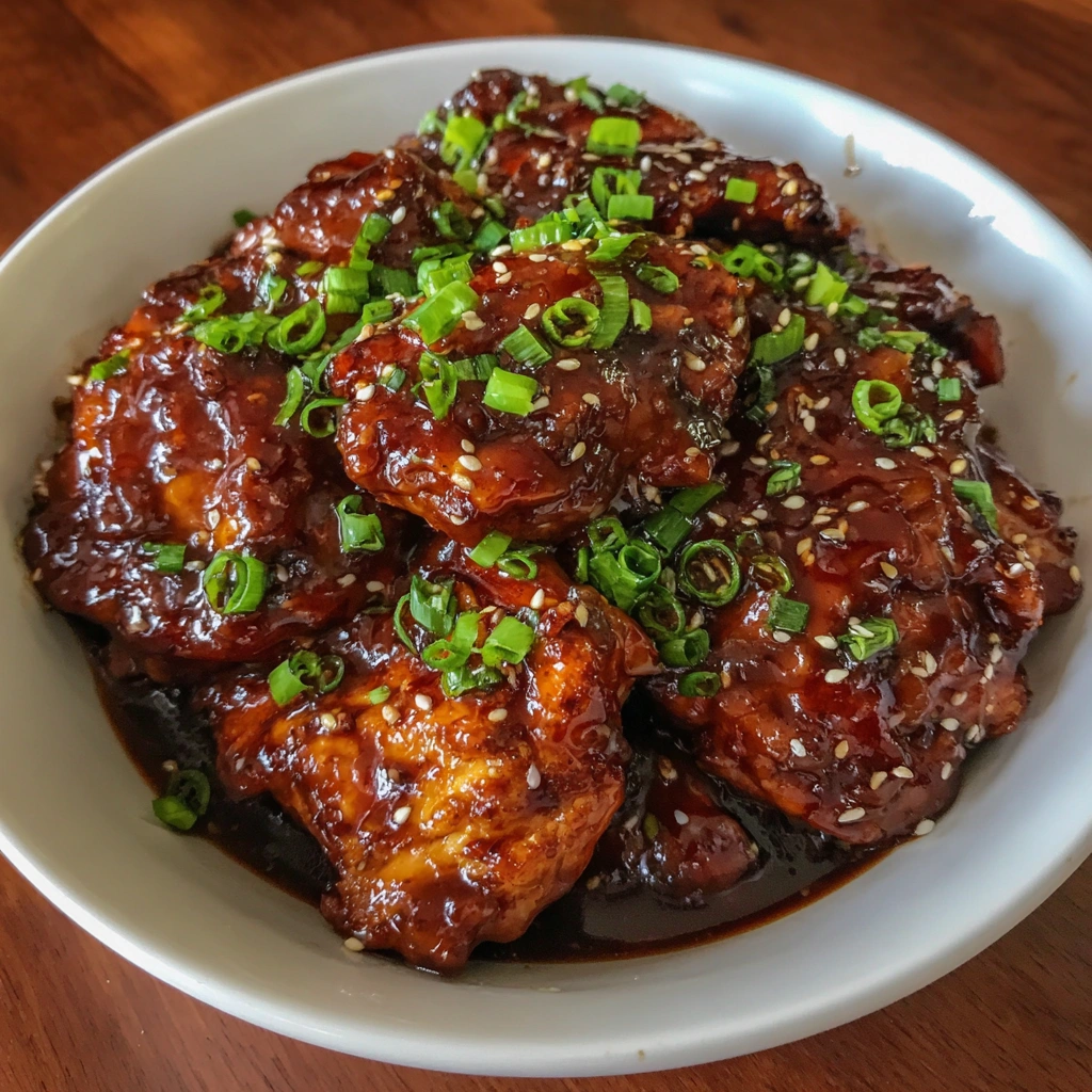 Crock Pot Sweet Soy Chicken in slow cooker