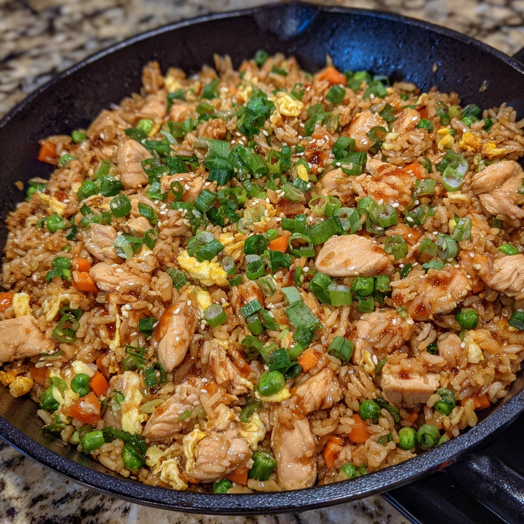 Savory Japanese BBQ Chicken Fried Rice Extravaganza
