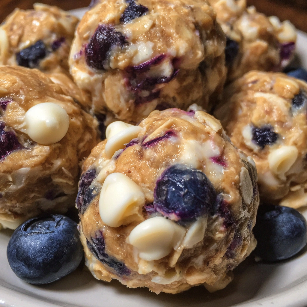 Blueberry Cheesecake Protein Bites
